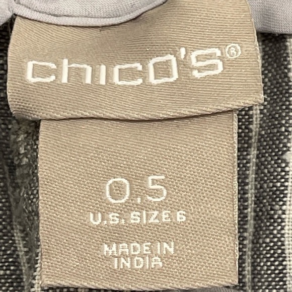 Chico’s size 0.5 women’s 6 100% linen shorts with drawstring - Picture 5 of 16